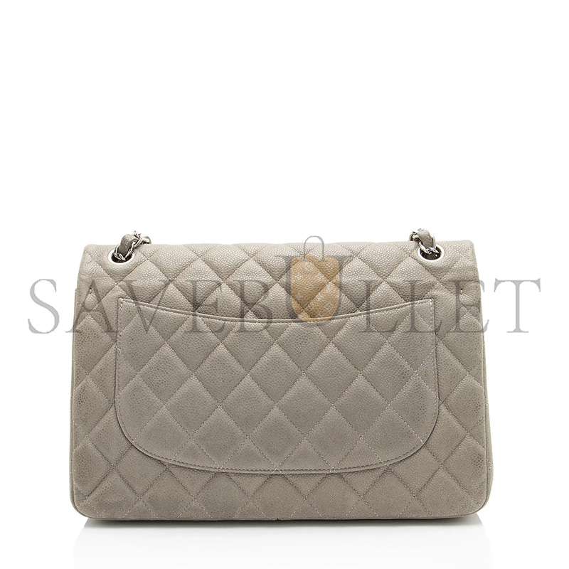 Ch**el MASTER CLASSIC JUMBO IN MATTE CAVIAR LEATHER (30*20*9cm)
